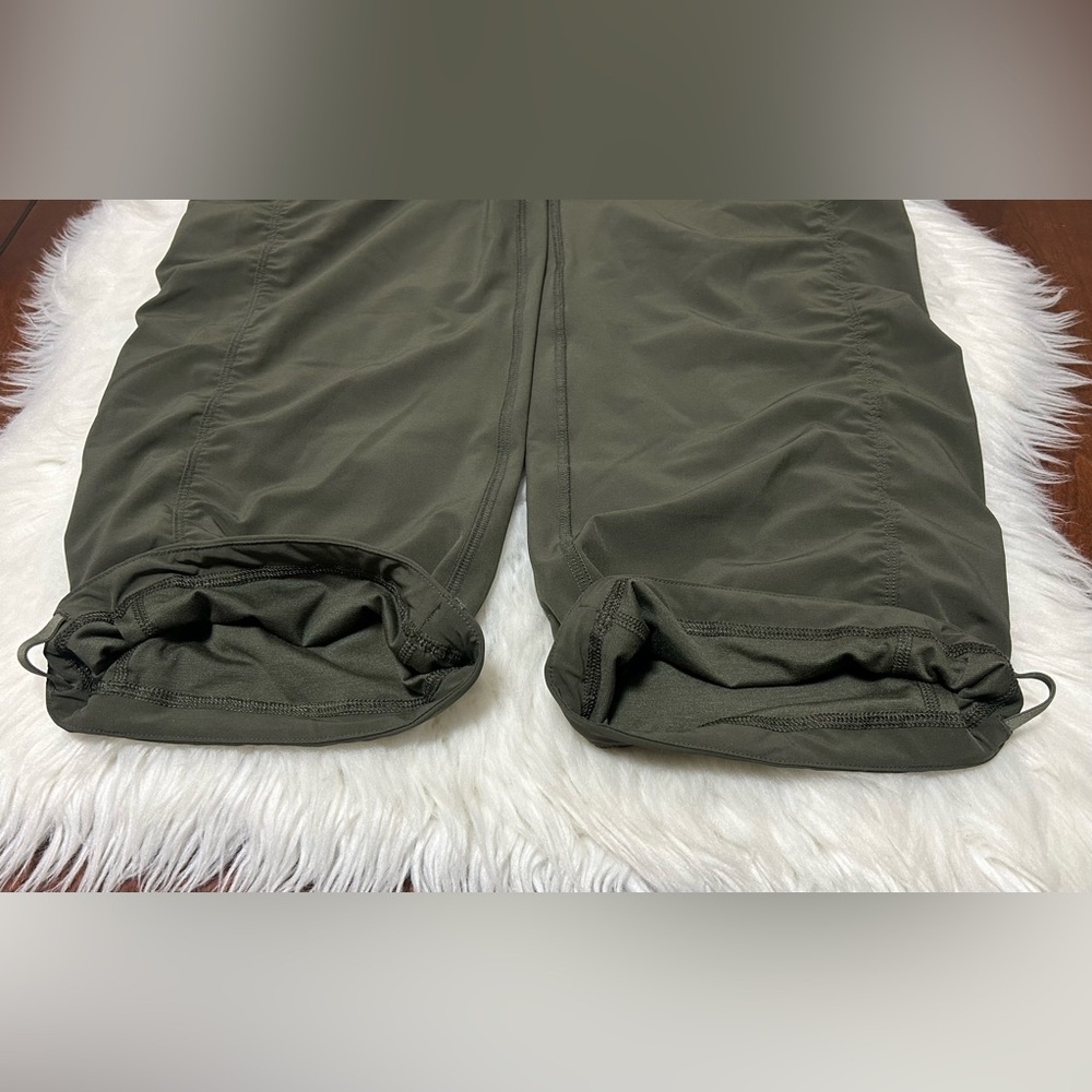 Aritzia Size S Golden MoveTech Brisk Pants Track Lined Dark Olive Green - Picture 8 of 16